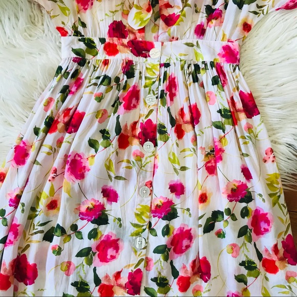 New🌿Floral Tie Front Maxi Beach Dress - Picture 3 of 8